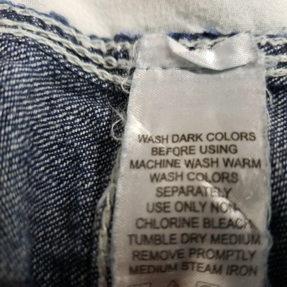 Liberty Blues Mens 42x30 Carpenter Jeans Dark Wash Blue Relaxed Fit Workwear